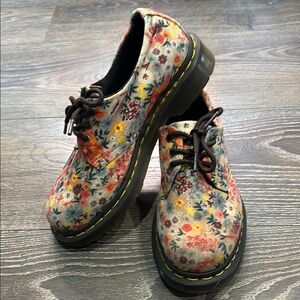 Floral Dr. Martens Lace-Up Shoes
